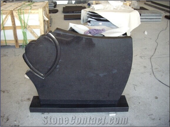 European Style Black Granite Tombstone,Shanxi Black Monument,Polished and Carving Headstone&Gravestone