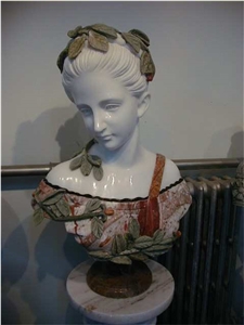 female head statue,marble statue