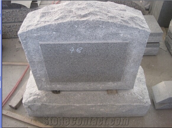 G654 American Style Granite Tombstone, Angle Monument,Polished and Carving Headstone&Gravestone