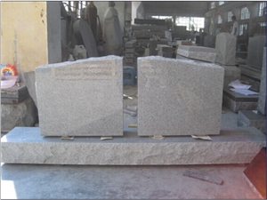 G654 American Style Granite Tombstone, Double Monument,Polished Headstone&Gravestone