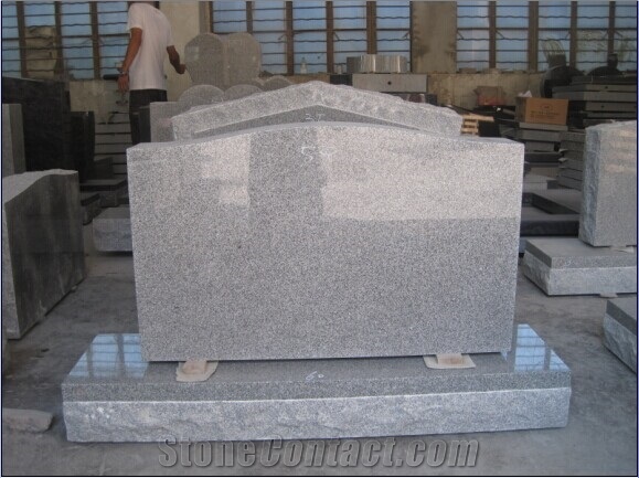 G654 American Style Granite Tombstone, Single Monument,Polished Headstone&Gravestone