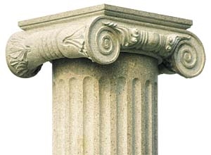 G682 Yellow Granite Column,Hand-Craved Column Tops & Capital