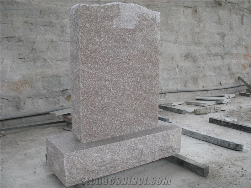 G687 granite tombstone, upright monument, headstone