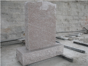 G687 granite tombstone, upright monument, headstone