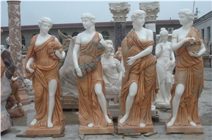 garden figure statues,woman sculptures,human stone carving