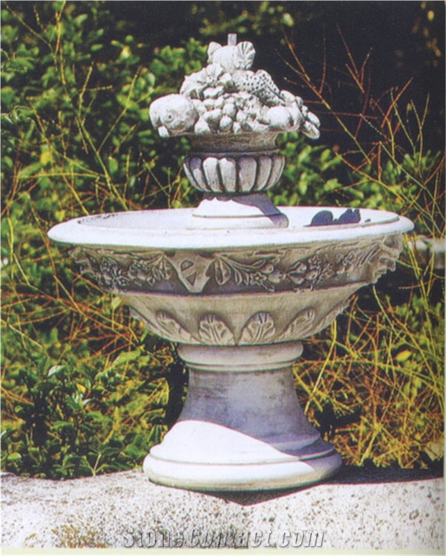 garden water fountain,stone water fountain, marble water fountain, sculptured fountain