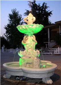 garden water fountain,stone water fountain, marble water fountain, sculptured fountain