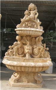 garden water fountain,stone water fountain, marble water fountain, sculptured fountain