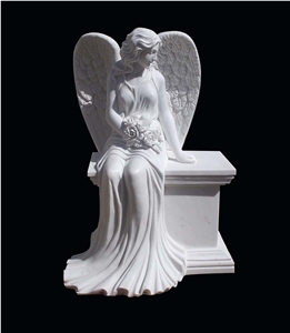 girl angel sculptures,angel with big wings sculpture,white marble angel statue 