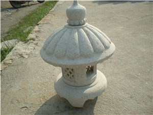 Granite Chinese Stone Lantern, Carving Stone Laterns, G682 Yellow Granite Lanterns