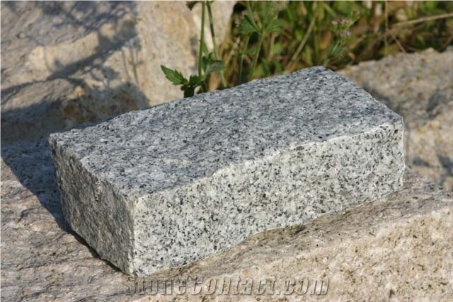 Granite Paving Stone G603 Cube Stone, Split Finished
