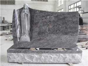 granite tombstone. European style headstone