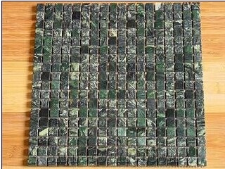 Green Polished Marble Mosaic,brick mosaic,wall mosaic,floor mosaic