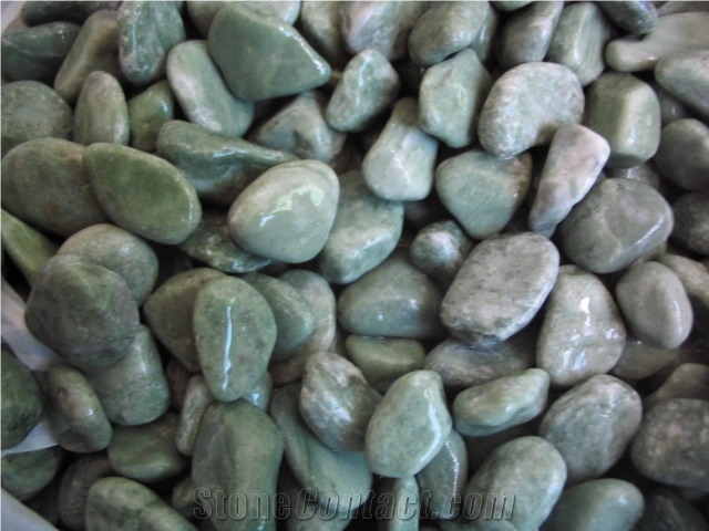 Green Polished Pebbles