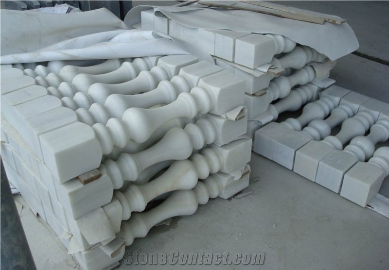 Guangxi White Marble Balustrade