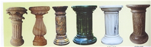 Hand-Carved Marble Column, Stone Column