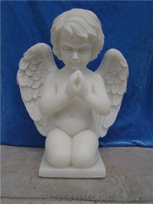 Handcarved Sculpture,Natural Stone Carving,Human Sculpture & Statue,children angel Sculpture & Statue​