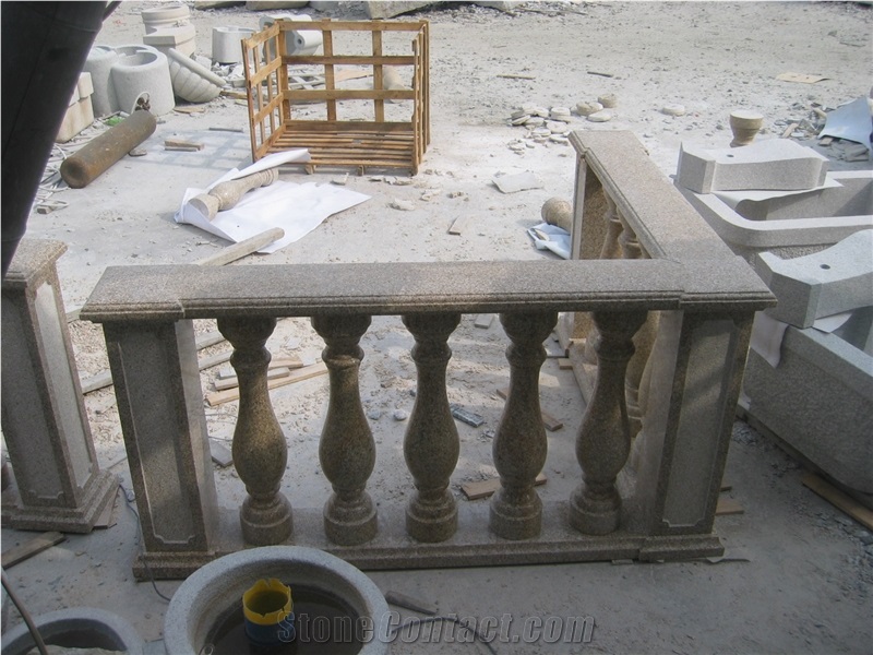 Hot Sell China Yellow Granite Stone Balustrade Railings