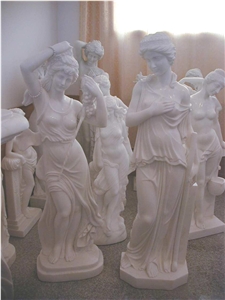 lady statues,western woman sculptures,white marble figure statues