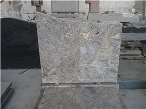 Light Brown Granite Upright Headstone, Tombstone, Gravestone