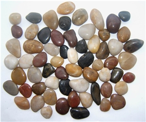 Mix-Color Natural Good Quality Pebbles, Mix-Color River Stone Direct from Factory