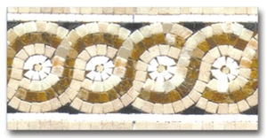 multicolor marble Mosaic Line, border line
