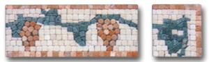 multicolor Marble Mosaic Line, Chipped Mosaic border line