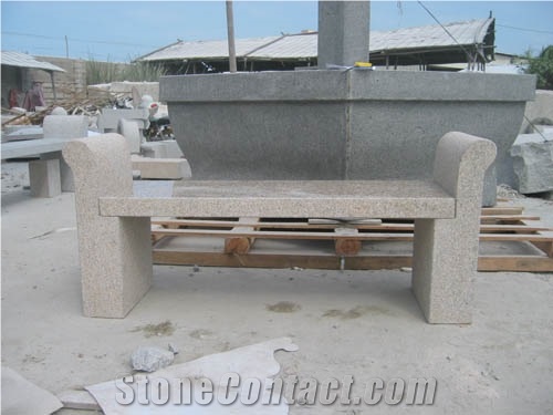 New Style Maple Red Natural Stone Bench For Sale From China