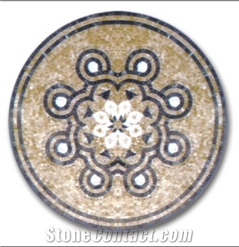 Onyx Mosaic Flower Medallion