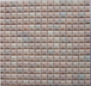 Pink Marble brick Mosaic 