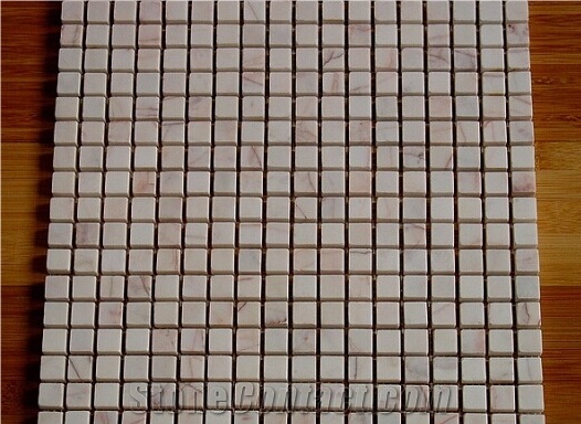 Pink Marble Mosaic,wall mosaic, polished brick mosaic