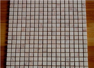 Pink Marble Mosaic,wall mosaic, polished brick mosaic