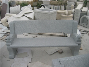 Polished G603 Beach for the Garden, Grey Granite Bench & Table