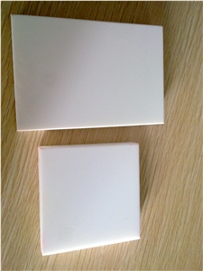 Polished Pure White Nano Microcrystalline Stone Tiles