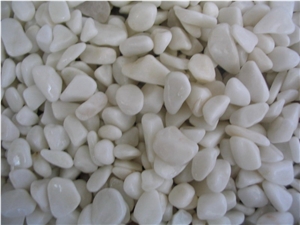 Pure White High Polished Pebbles, Pure White River Stone