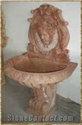 Red Marble Fountains,Wall Mounted Fountains