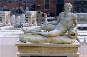 Roman Figure Statue,Man Sculptures,Nude Man Stone Carving