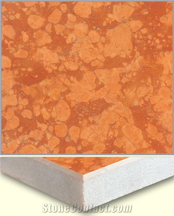 Rosso Verona Conposite Marble Tile Direct from Factory