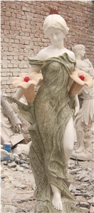 sculpture,woman statues,western human stone carving,