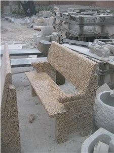 Tiger Skin Yellow Granite Bench