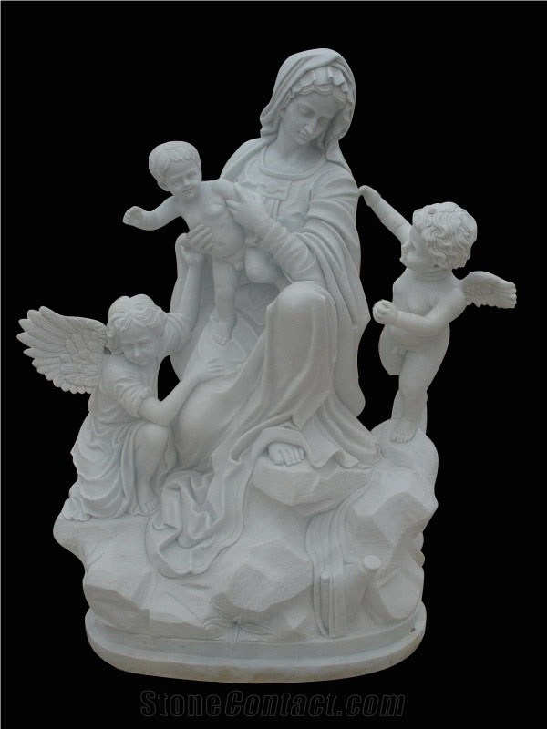 Virgin Mary Sculpture & Statues,Madonna Stone Carving,Religious Figure Sculptures