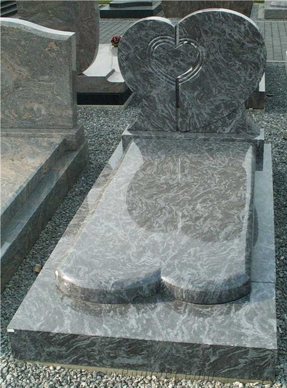 vizag blue granite tombstone,heart tombstone,