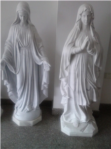 Western Figure Statue,Nun Sculptures, White Marble Sculptures