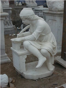 western figure statues,woman stone sculptures,handcraved white marble statues