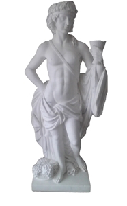 Western Human Sculpture,Outdoor Garden Man Sculpture, White Marble Figure Statue