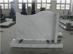 white granite tombstone,upright monument