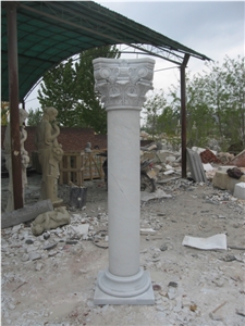 White Marble Column & Pillars,Round Column