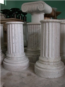 White Marble Column,Round Column