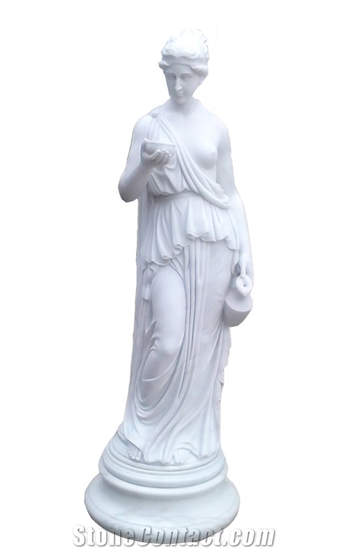 White Marble Figure Statue,Stone Carving Woman Statue