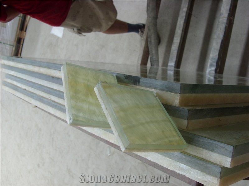 Wholesale High Quality Green Onyx Composite with Glass